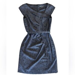 Jessica Howard 6P Charcoal Asymmetrical Dress